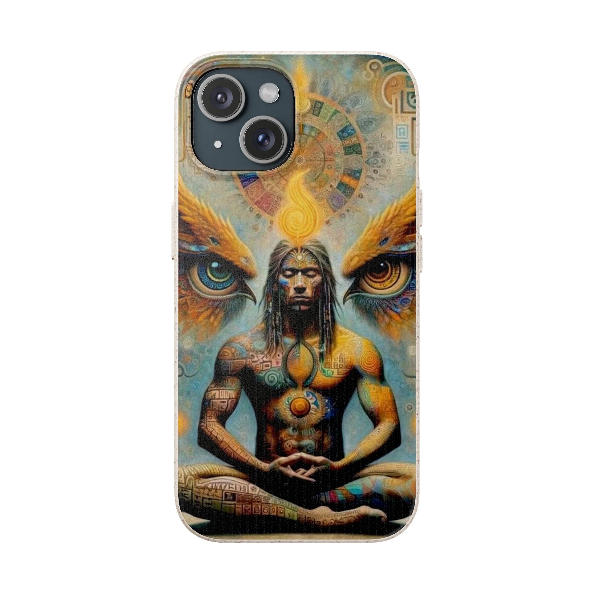 Eco-Friendly Biodegradable Phone Case with Spiritual Design