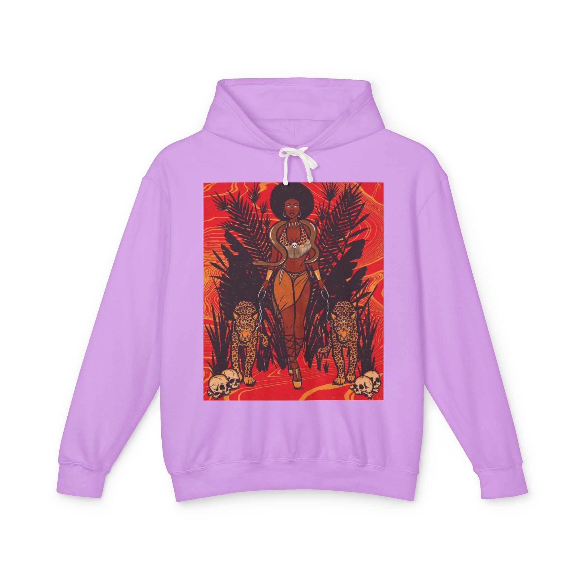 Bold Jungle Vibes Unisex Lightweight Hooded Sweatshirt