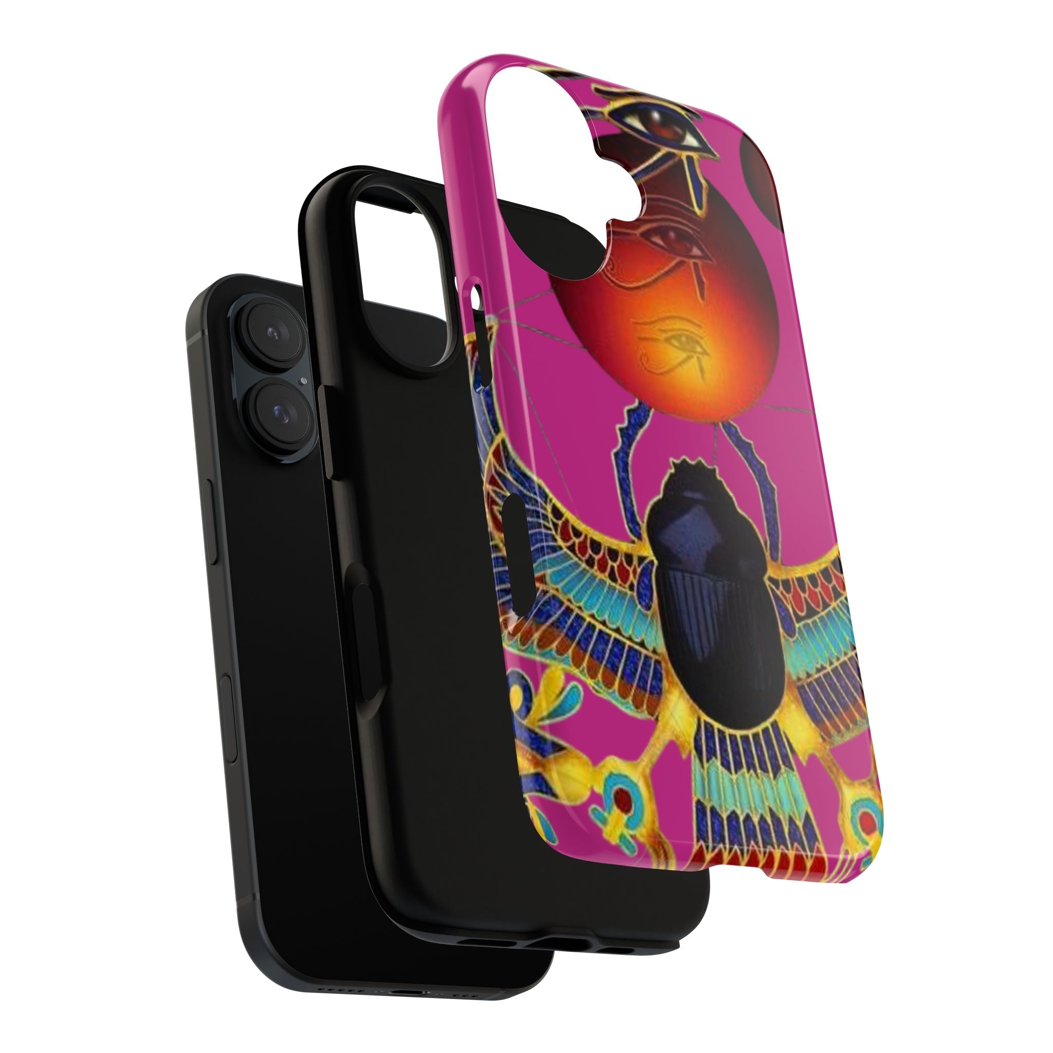 Vibrant Phone Case with Egyptian Inspired Design, Durable Phone Cover, Unique Gift for Her, Artful Accessory for Everyday Use
