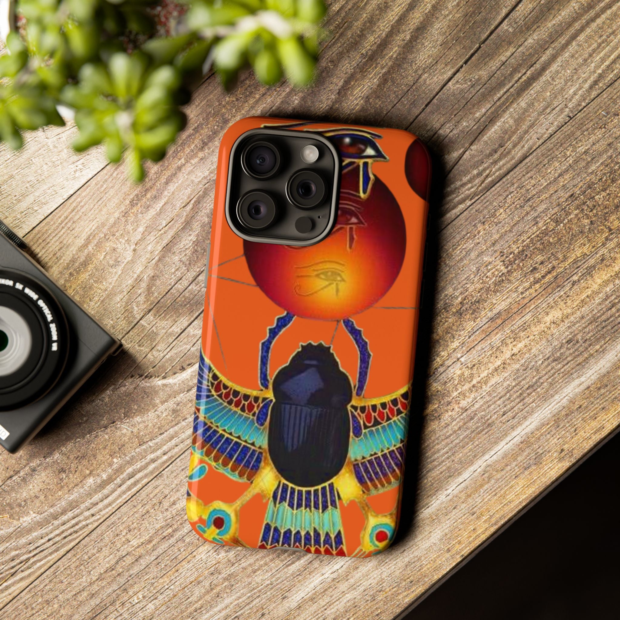 Egyptian-Inspired Phone Case, Tough Phone Cover, Unique Protective Case, Gift for Her, Vibrant Egyptian Art