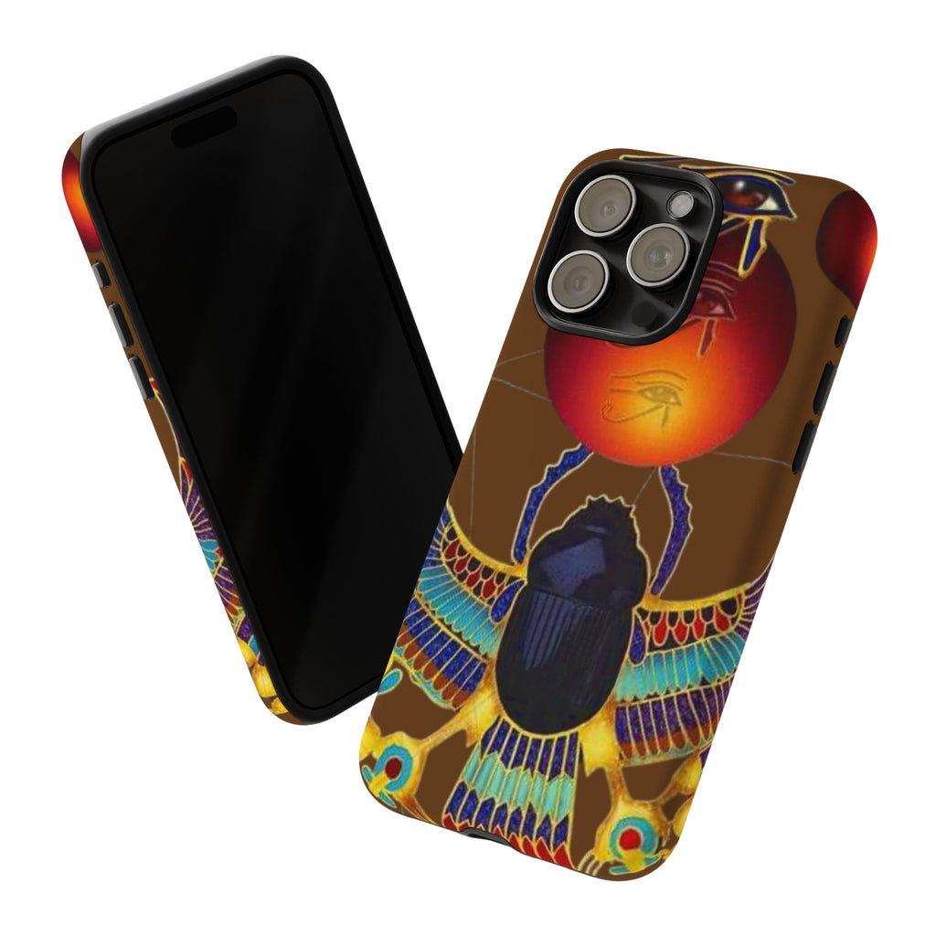 Egyptian Scarab Phone Case | Tough Cases for Unique Style, Protective Cases, Artistic Phone Covers, Gifts for Art Lovers