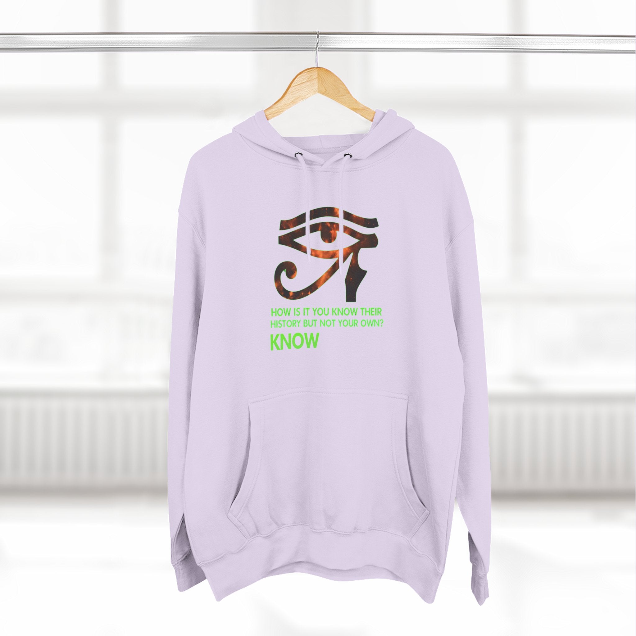 Three-Panel Fleece Hoodie