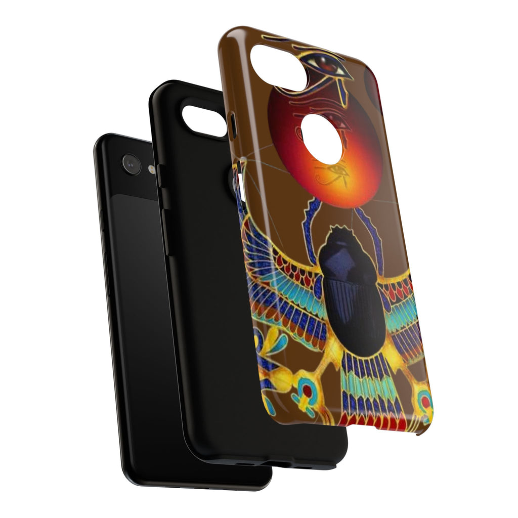 Egyptian Scarab Phone Case | Tough Cases for Unique Style, Protective Cases, Artistic Phone Covers, Gifts for Art Lovers