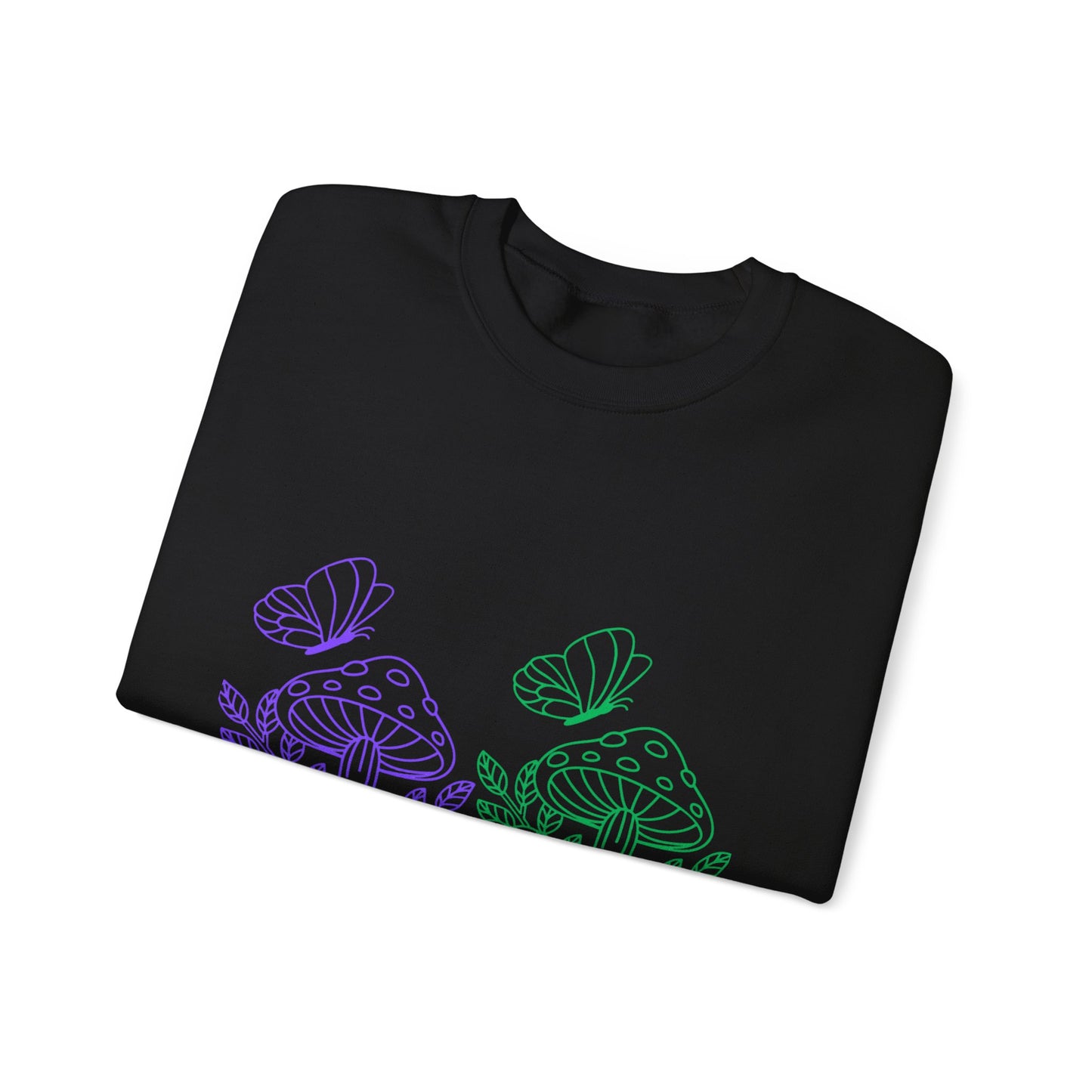 Whimsical Mushroom Crewneck Sweatshirt, Cozy Unisex Sweater, Nature-Inspired Apparel, Perfect for Gifts, Spring Style, Casual Comfort