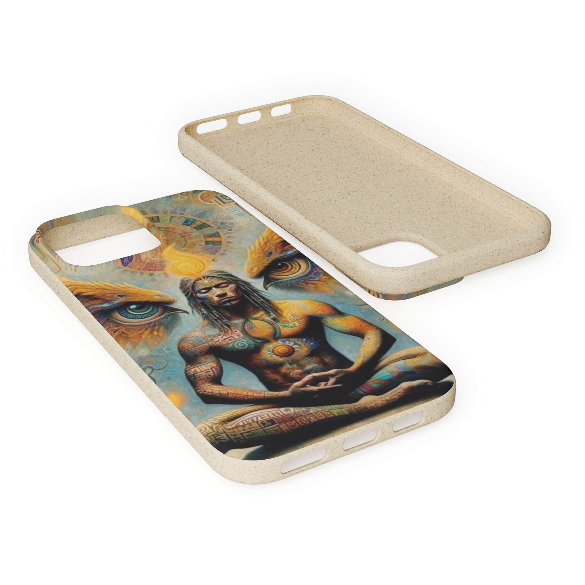 Eco-Friendly Biodegradable Phone Case with Spiritual Design