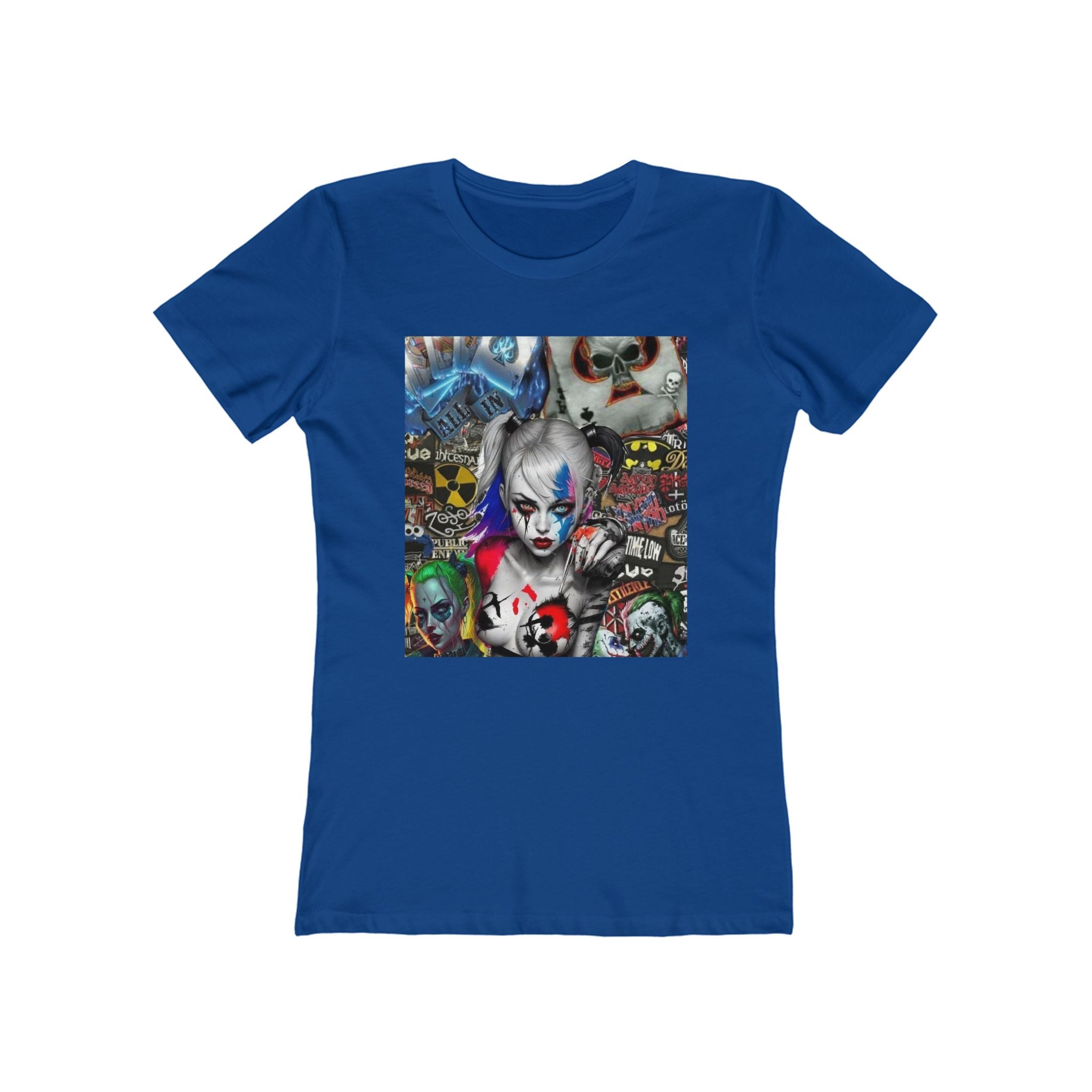 Harley Quinn Graphic Boyfriend Tee for Women - Edgy Casual Wear