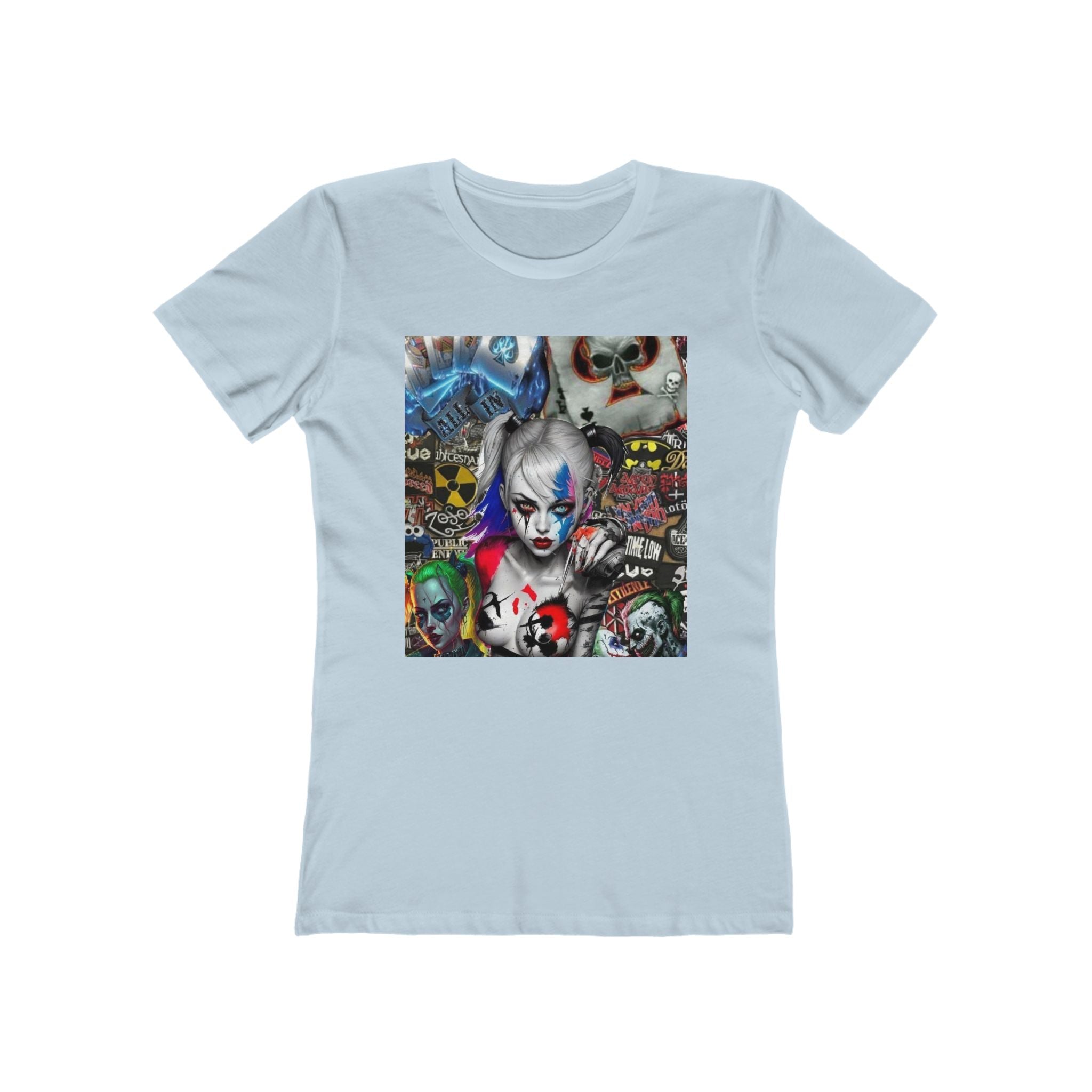 Harley Quinn Graphic Boyfriend Tee for Women - Edgy Casual Wear