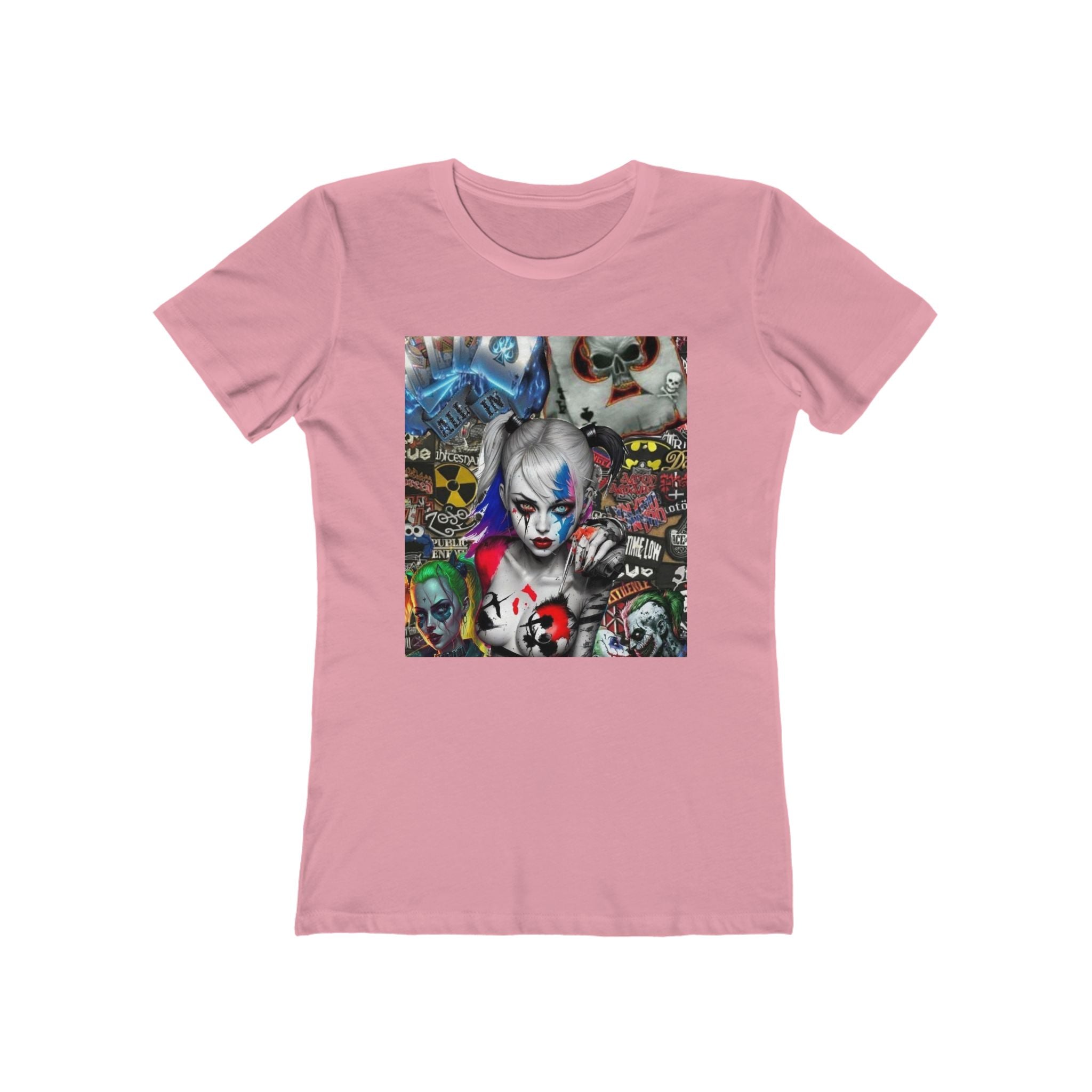 Harley Quinn Graphic Boyfriend Tee for Women - Edgy Casual Wear