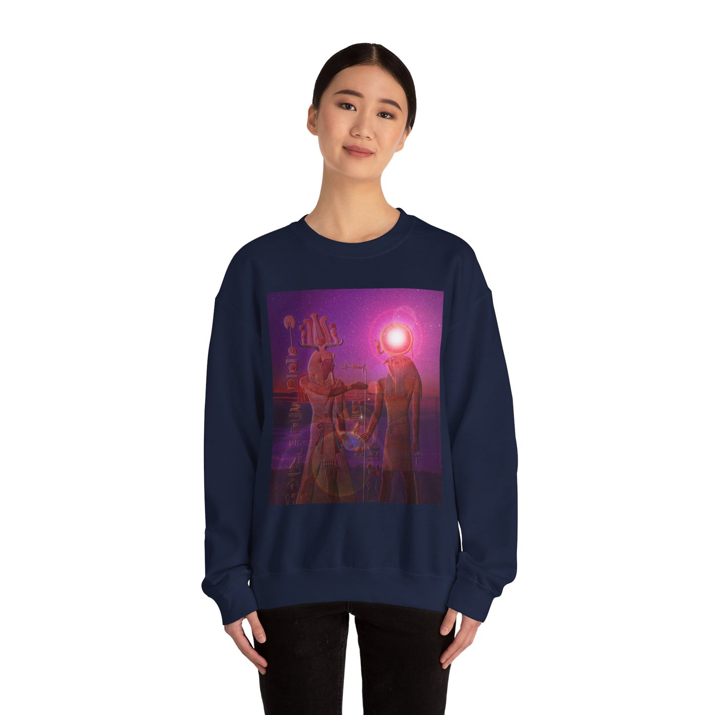 Cosmic Connection Sweatshirt, Unisex Crewneck, Space Art Apparel, Gift for Sci-Fi Lovers, Trendy Casual Wear