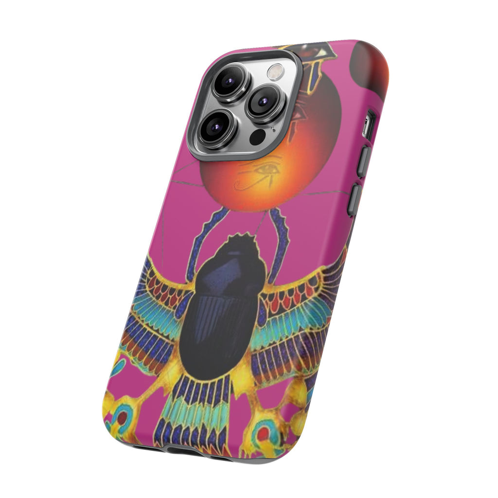 Vibrant Phone Case with Egyptian Inspired Design, Durable Phone Cover, Unique Gift for Her, Artful Accessory for Everyday Use