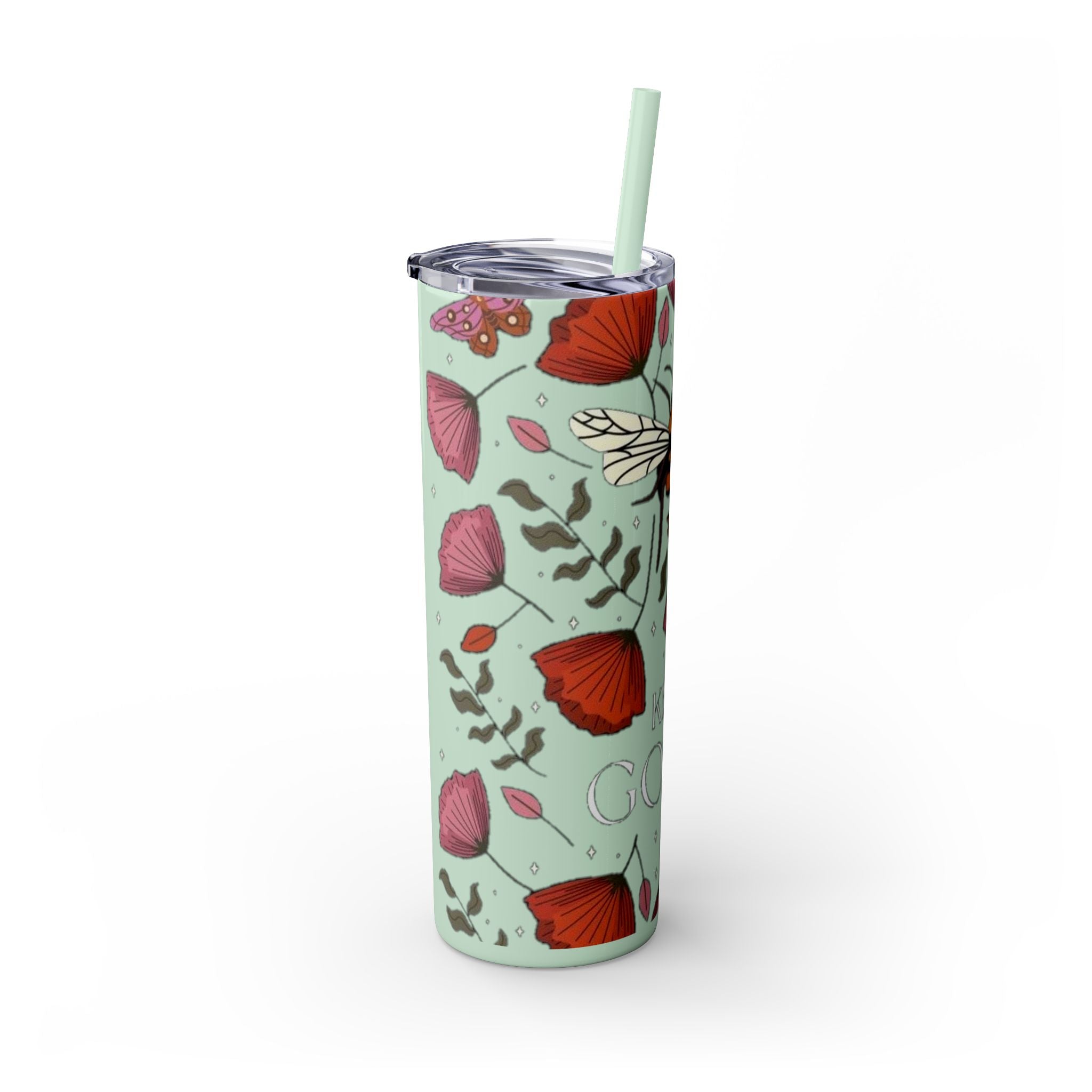 Skinny Tumbler with Straw, 20oz