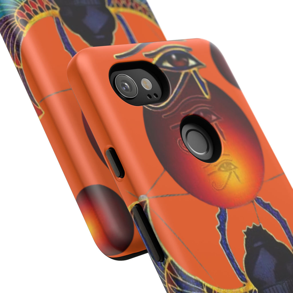 Egyptian-Inspired Phone Case, Tough Phone Cover, Unique Protective Case, Gift for Her, Vibrant Egyptian Art