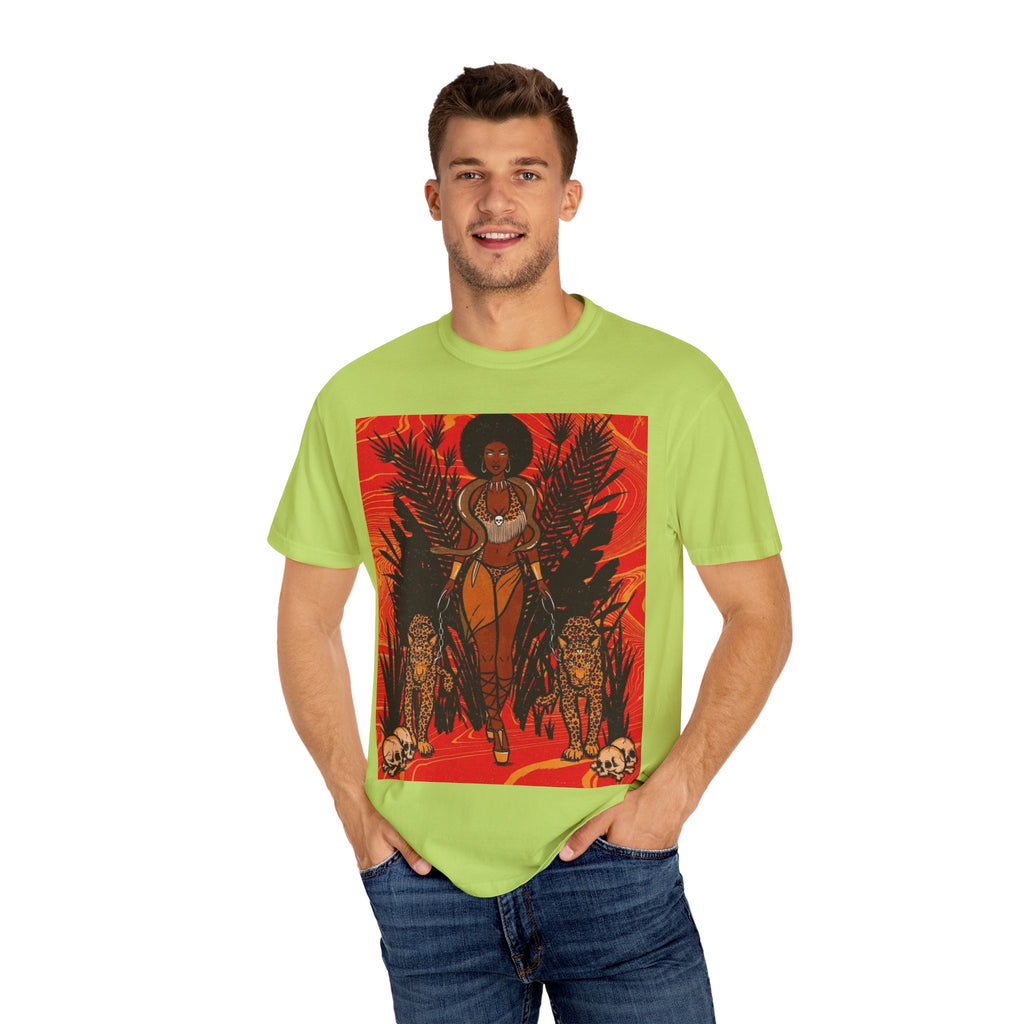 Bold Jungle Goddess Unisex T-Shirt | Vibrant Graphic Tee
