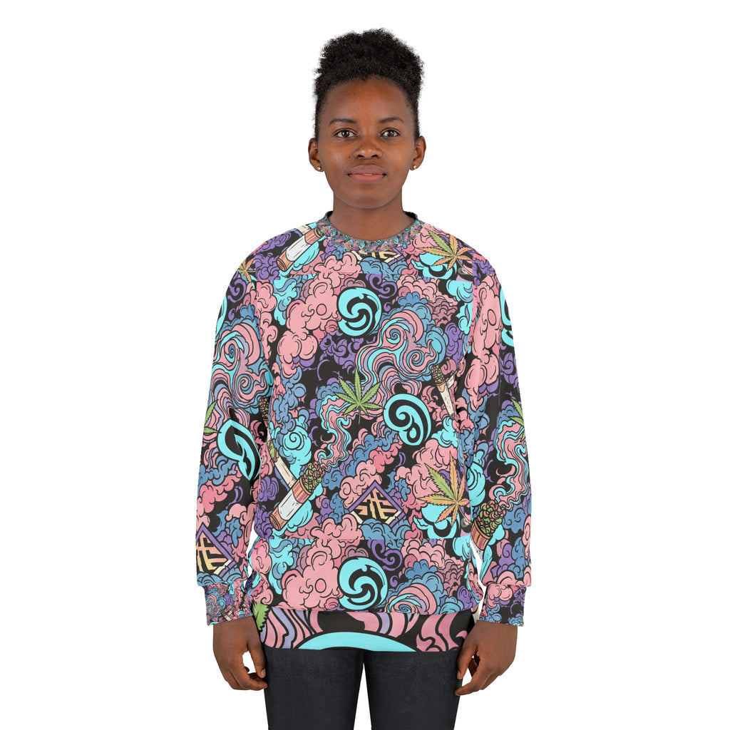Vibrant Graphic Unisex Sweatshirt, Trendy Streetwear, Cozy Casual Wear, Perfect for Gifts, Relaxed Fit for Everyday Style