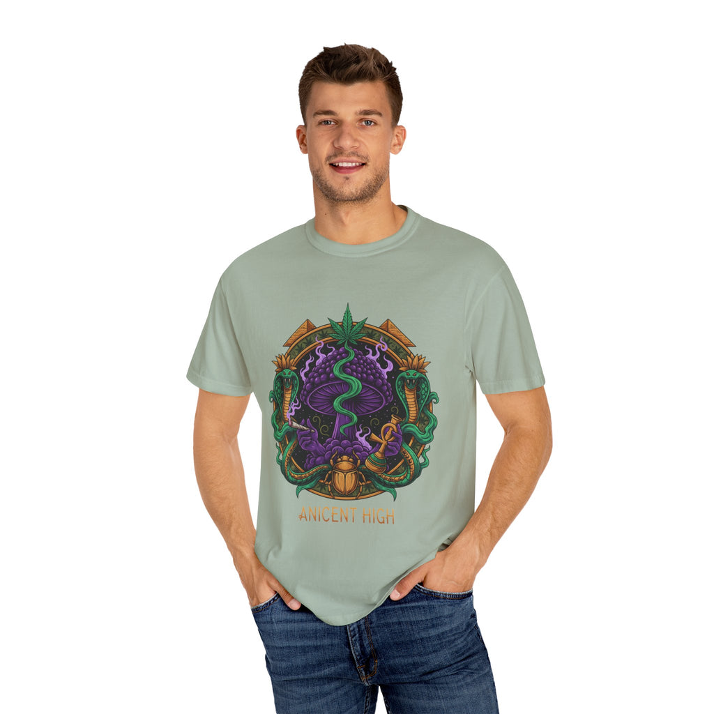 Ancient High T-Shirt — Mystical Snake & Egyptian Scarab Graphic Tee