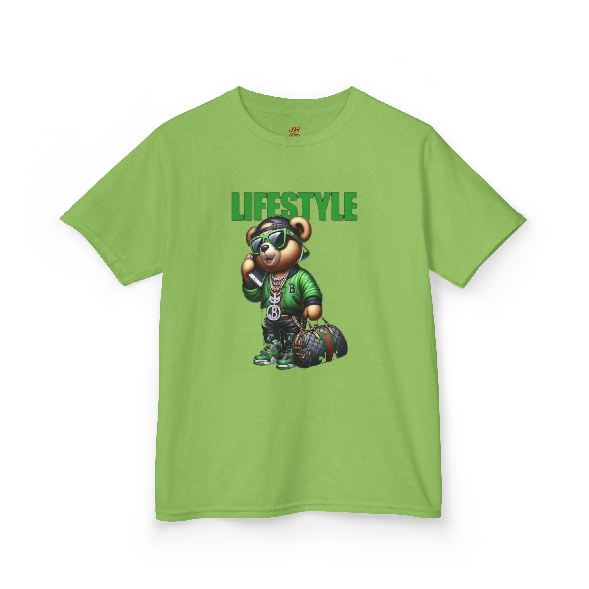 Kids Lifestyle Bear Graphic Tee, Cool Kids T-Shirt, Trendy Youth Shirt, Graphic Cotton Tee for Boys and Girls, Fun Casual Wear