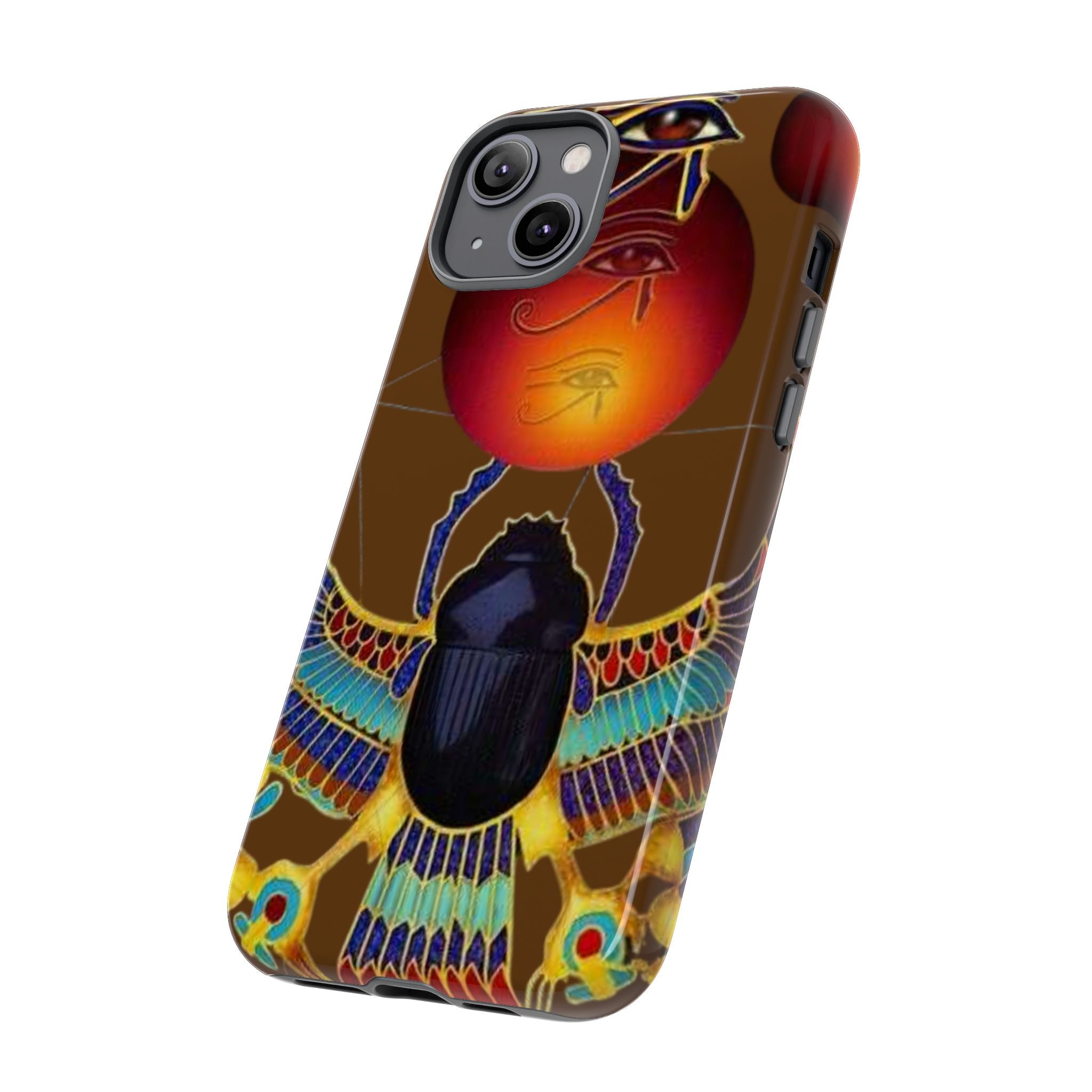 Egyptian Scarab Phone Case | Tough Cases for Unique Style, Protective Cases, Artistic Phone Covers, Gifts for Art Lovers