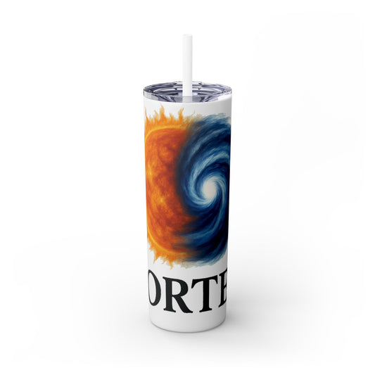 Vibrant Skinny Tumbler | 20oz Drinkware for Hot & Cold Beverages, Unique Gift, Travel Mug, Summer Essential, Sports Cup