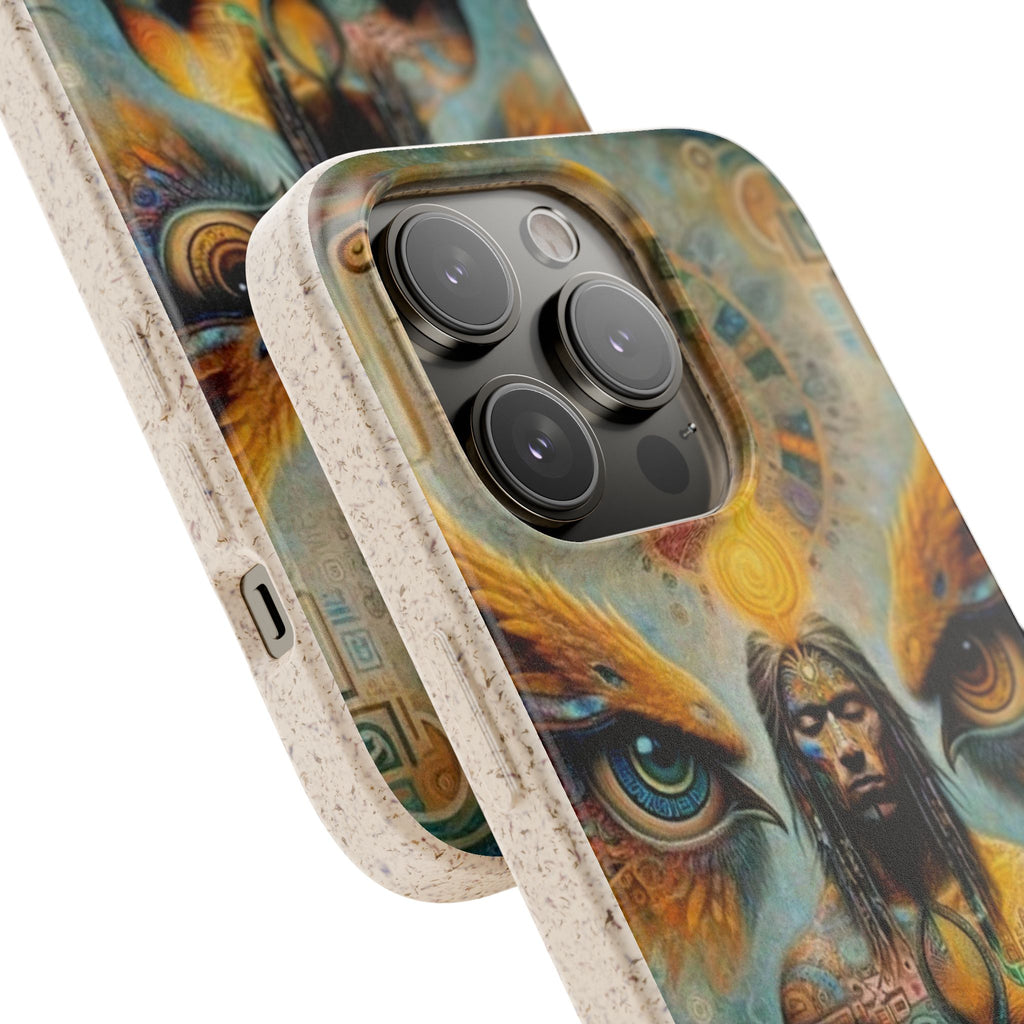 Eco-Friendly Biodegradable Phone Case with Spiritual Design