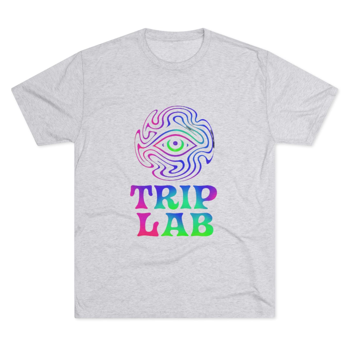 Colorful Psychedelic Tee - Trip Lab Unisex Crew Shirt, Festival Wear, Gift for Him or Her, Summer Wardrobe, Boho Style T-Shirt