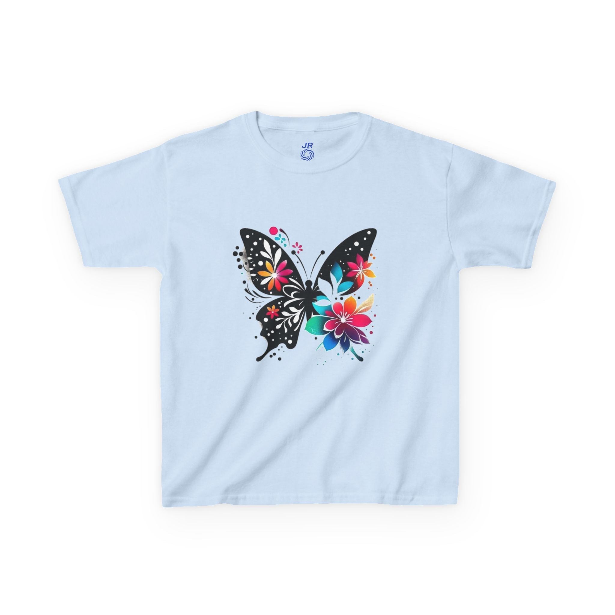 Colorful Butterfly Kids T-Shirt, Fun Summer Tee, Gift for Kids, Cute Butterfly Design, Toddler Summer Apparel, Artful Kids Wear