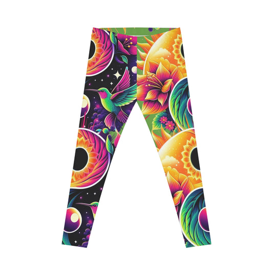 Vibrant Women's Casual Leggings, Colorful Leggings for Yoga, Activewear, Gift for Her, Festival Leggings, Unique Fashion Leggings