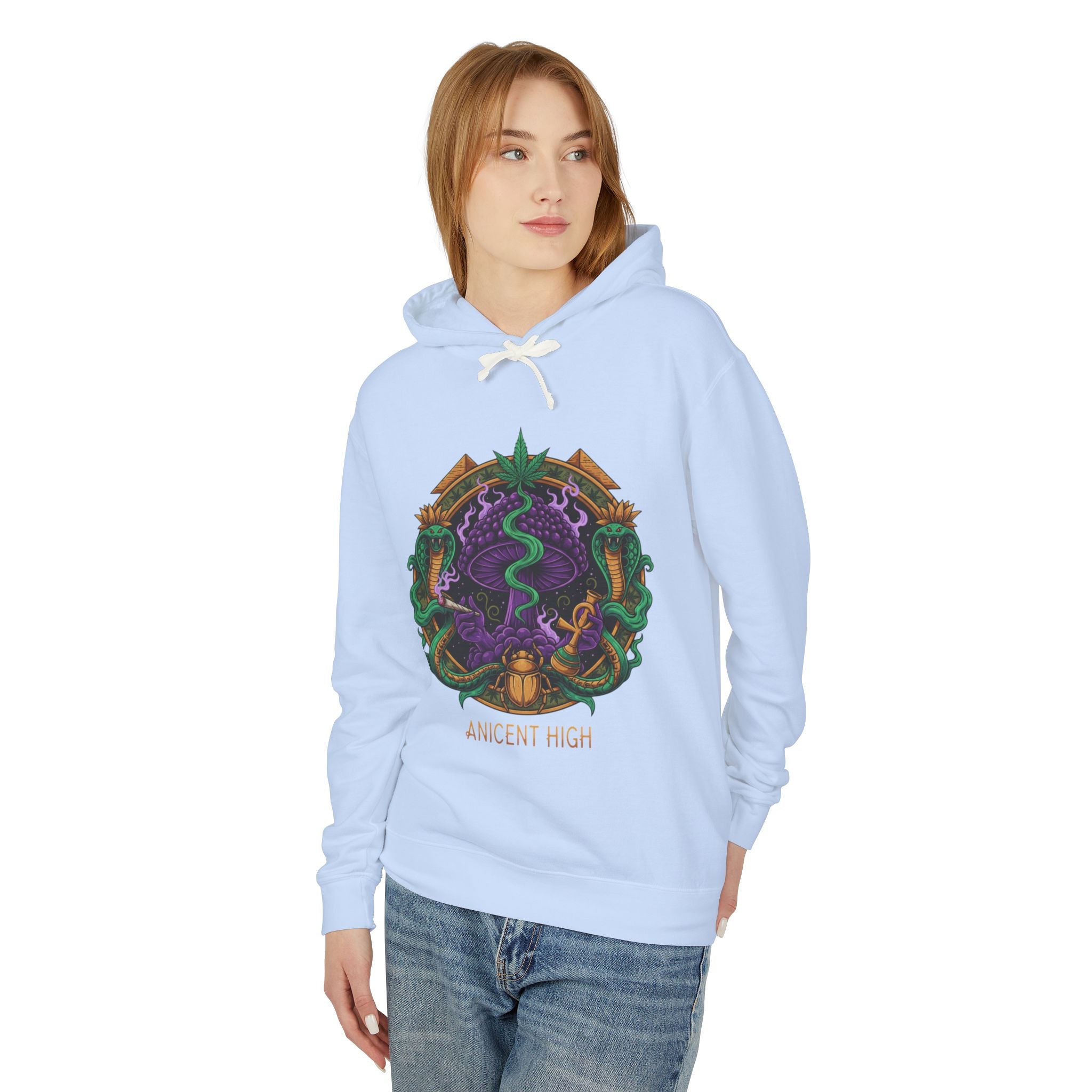 Ancient High Crest Hoodie — Mystic Snake Emblem Hooded Sweatshirt