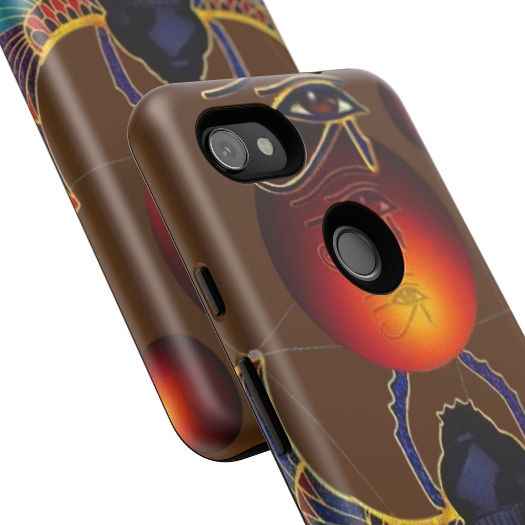 Egyptian Scarab Phone Case | Tough Cases for Unique Style, Protective Cases, Artistic Phone Covers, Gifts for Art Lovers