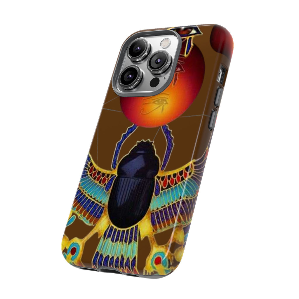 Egyptian Scarab Phone Case | Tough Cases for Unique Style, Protective Cases, Artistic Phone Covers, Gifts for Art Lovers