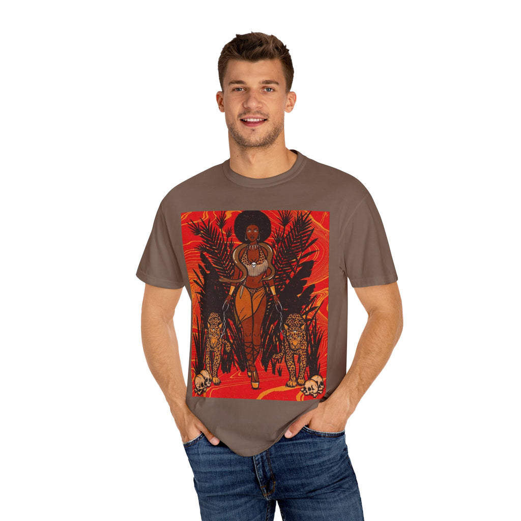 Bold Jungle Goddess Unisex T-Shirt | Vibrant Graphic Tee