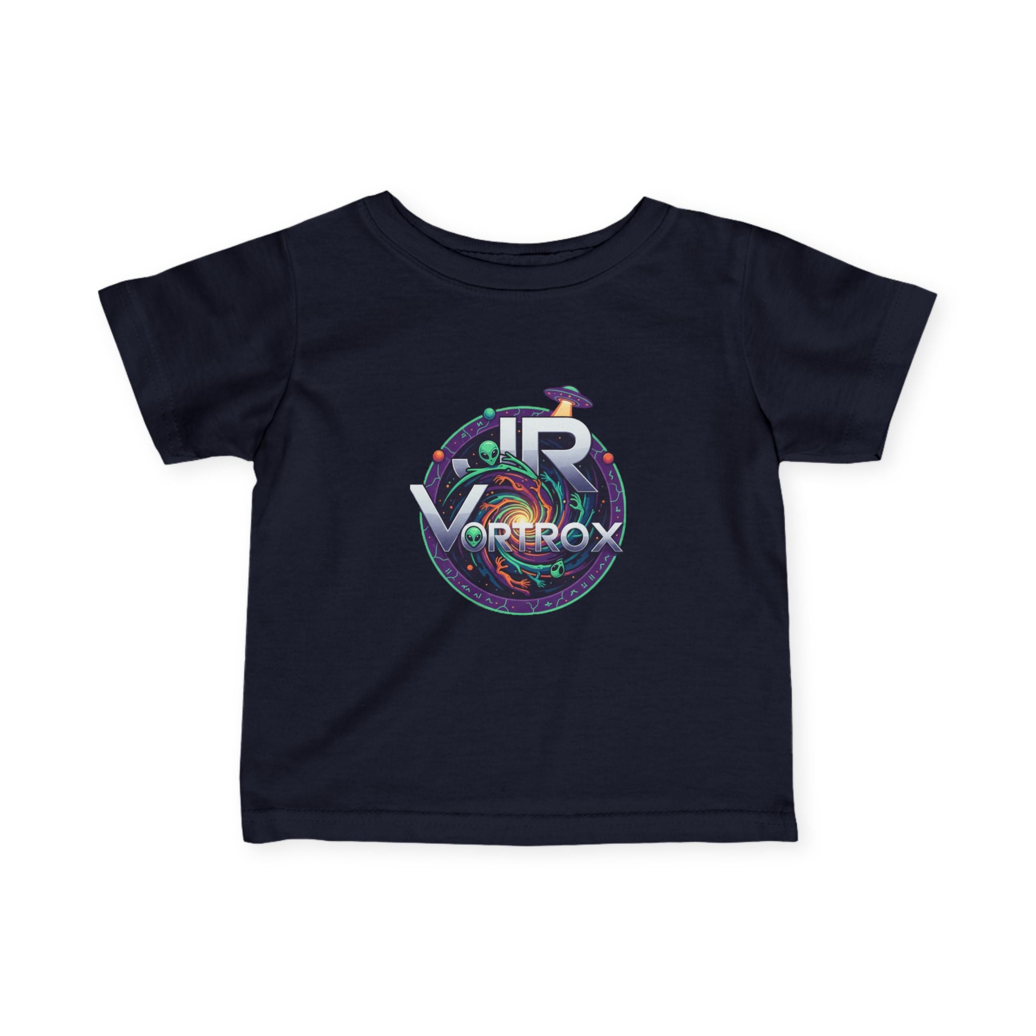 Colorful Infant Fine Jersey Tee with VORTROX Design - Perfect for Playtime, Gifts, Birthdays, Everyday Wear