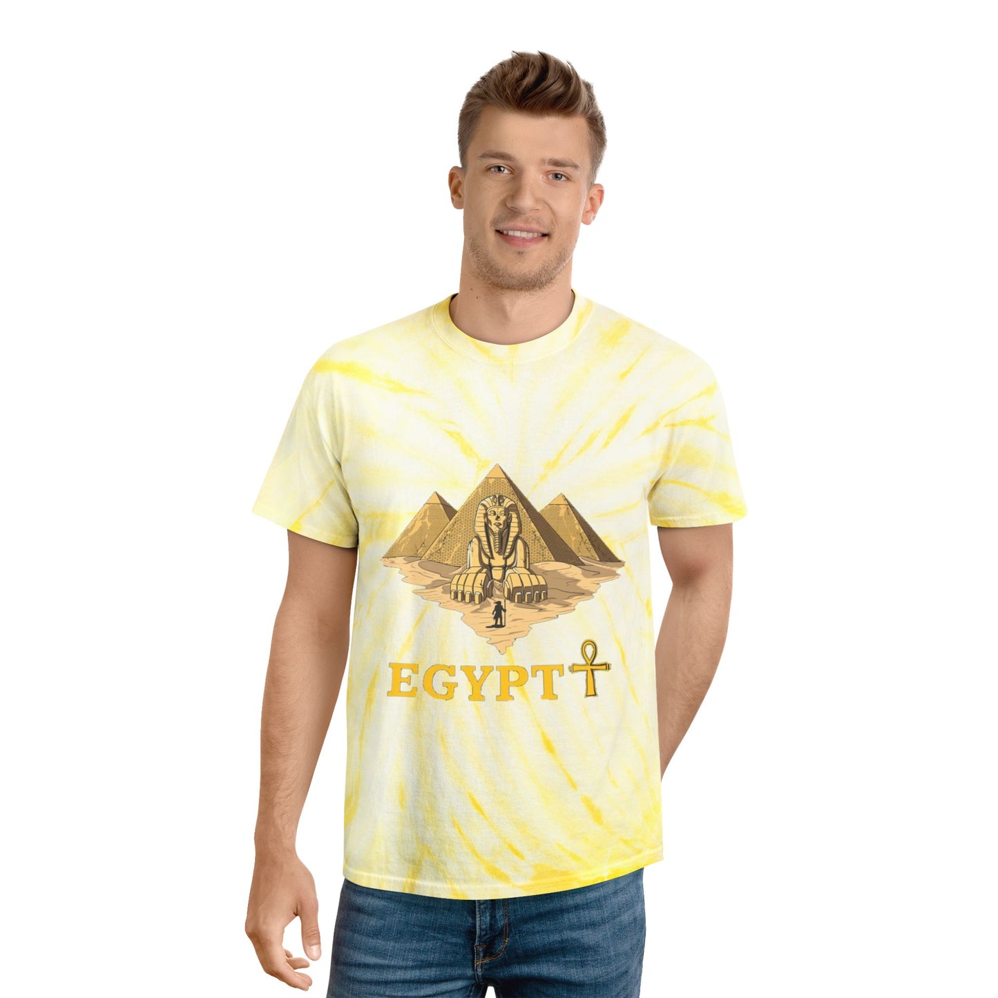 Egyptian Cyclone Tie-Dye Tee👍 | Boho Style Shirt, Vintage Inspired Apparel, Festival Fashion, Summer Outfit, Unique Gift