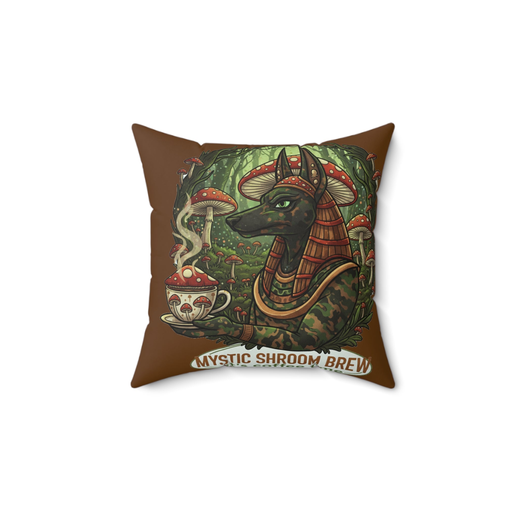 Mystical Animal Square Pillow with Shroom Brew Design, Unique Home Decor, Fantasy Lounge Pillow, Gifts for Nature Lovers, Cozy Accent [...]