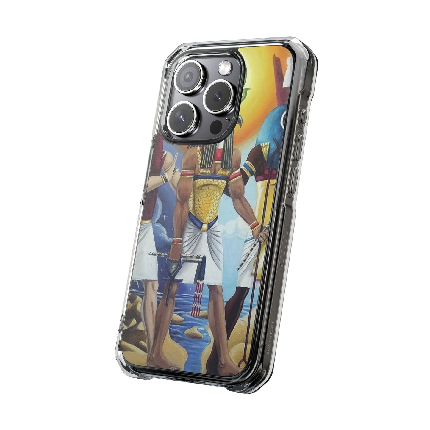 Egyptian Art Phone Case - Magnetic Clear Impact Case for Stylish Protection