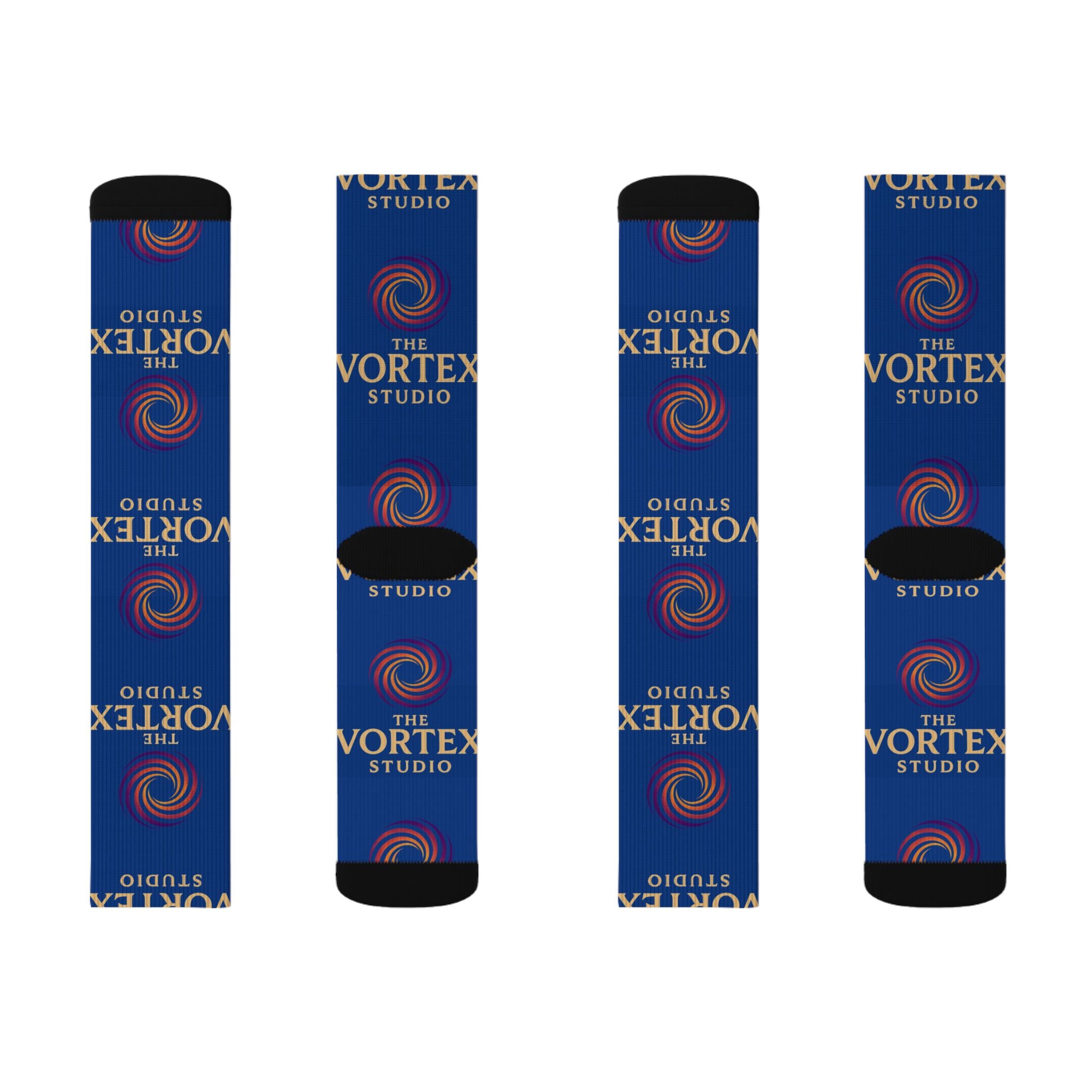 Logo Sublimation Socks — The Vortex Studio Branded Crew Socks