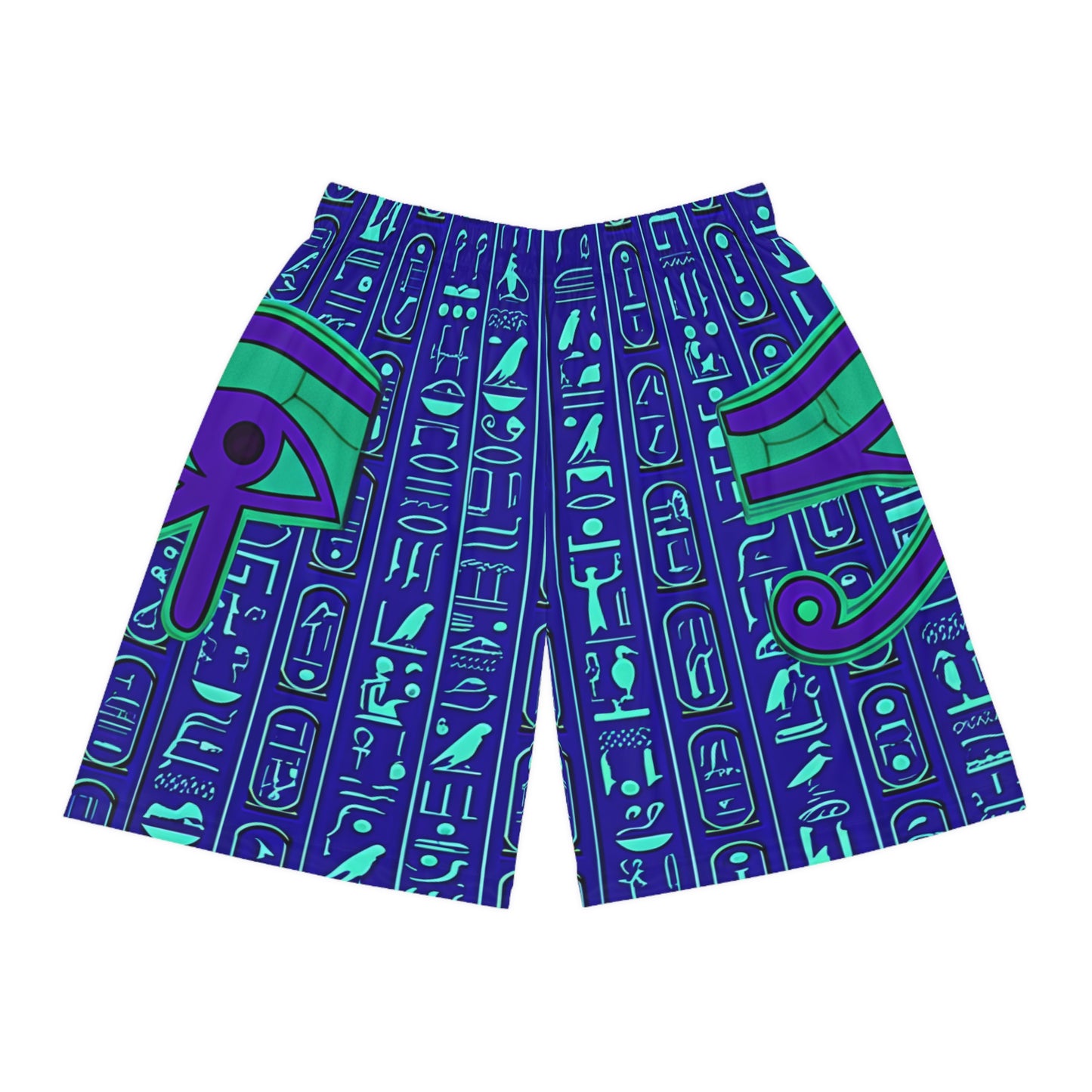 Stylish Egyptian-Themed Basketball Shorts | Unisex Athletic Wear, Sports Shorts, Summer Casual Wear, Gift for Sports Lovers, Street Style