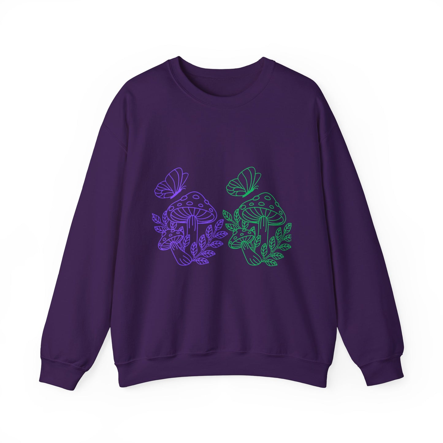 Whimsical Mushroom Crewneck Sweatshirt, Cozy Unisex Sweater, Nature-Inspired Apparel, Perfect for Gifts, Spring Style, Casual Comfort
