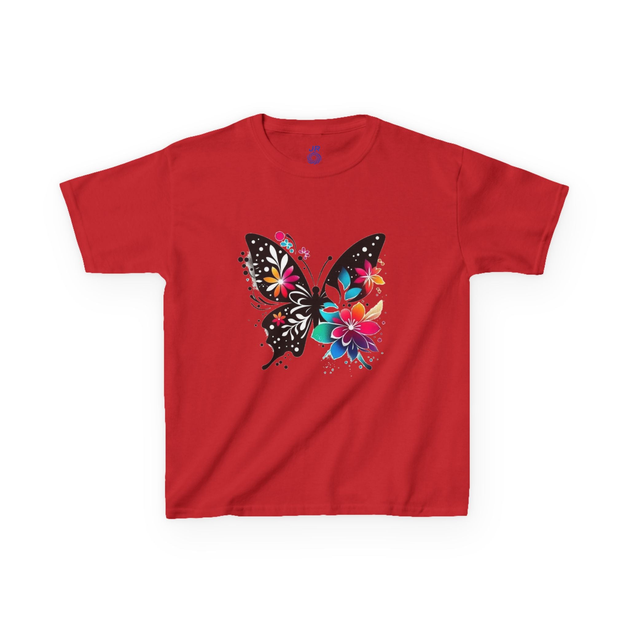 Colorful Butterfly Kids T-Shirt, Fun Summer Tee, Gift for Kids, Cute Butterfly Design, Toddler Summer Apparel, Artful Kids Wear