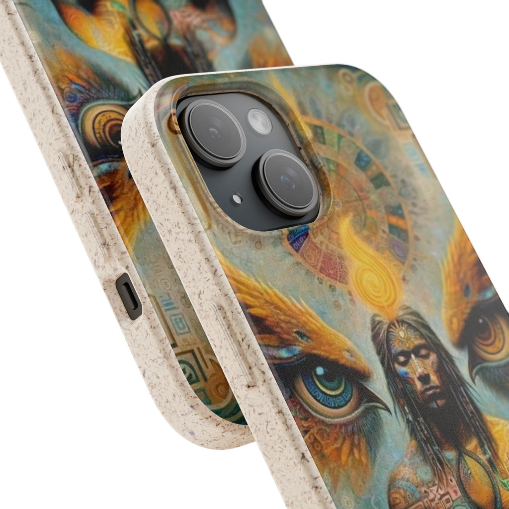 Eco-Friendly Biodegradable Phone Case with Spiritual Design
