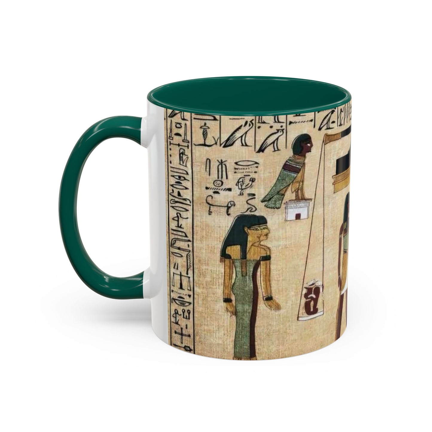 Ancient Egyptian Themed Coffee Mug - Colorful 11oz & 15oz | Unique Art Gift for History Lovers