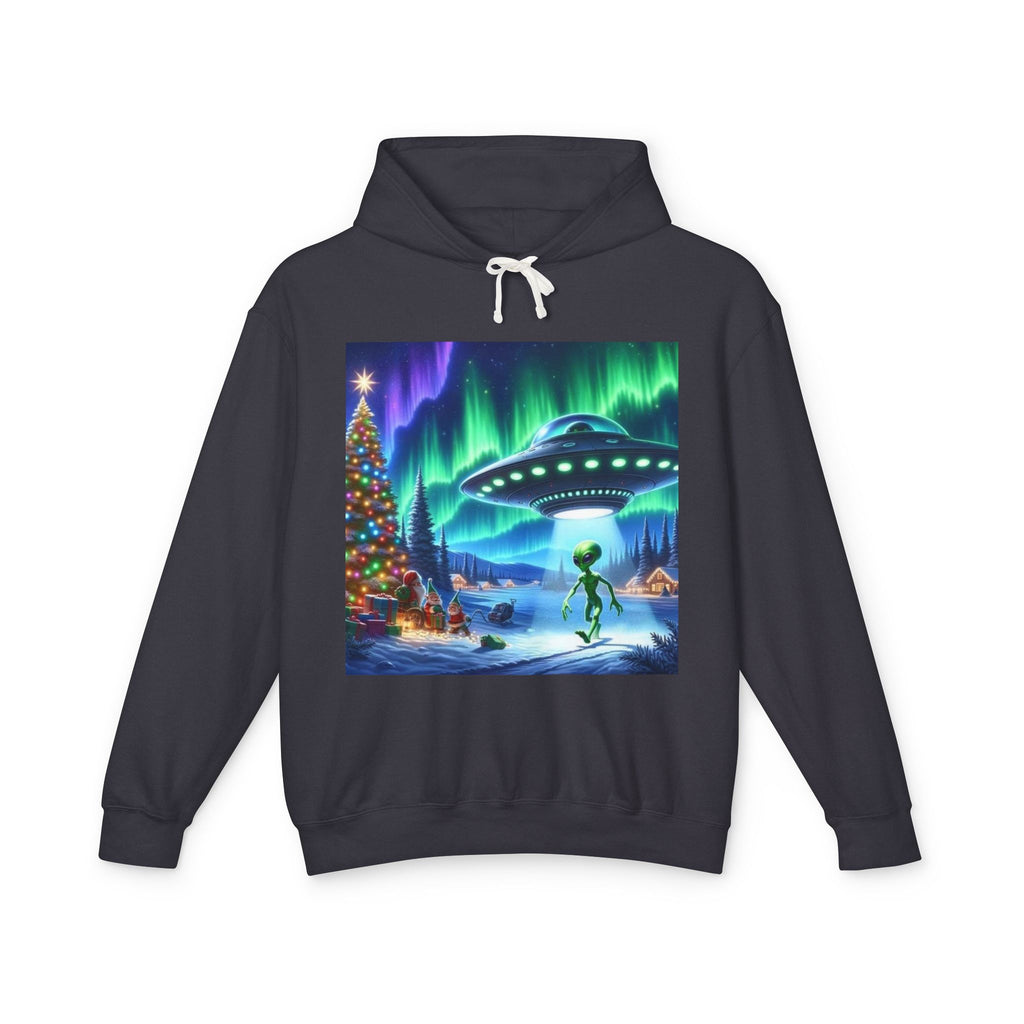 Alien Christmas Lightweight Hoodie