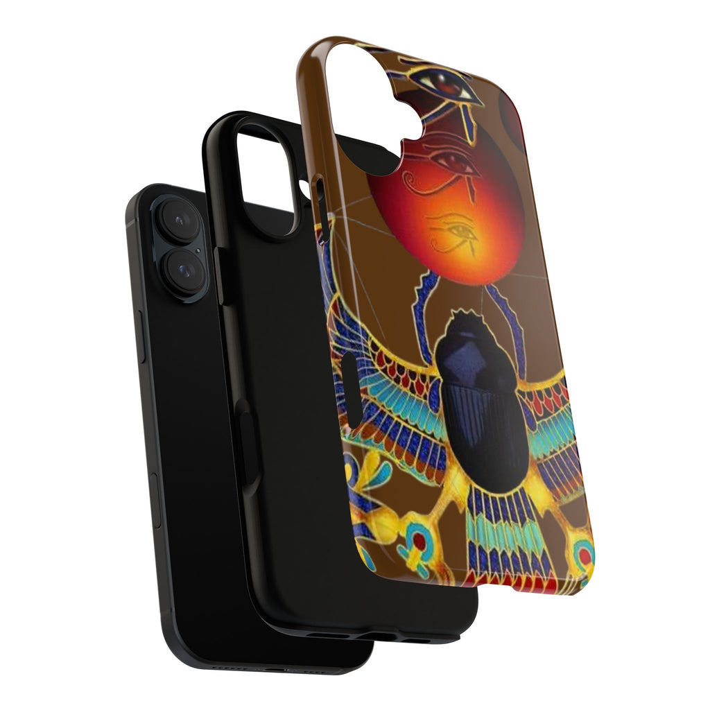 Egyptian Scarab Phone Case | Tough Cases for Unique Style, Protective Cases, Artistic Phone Covers, Gifts for Art Lovers