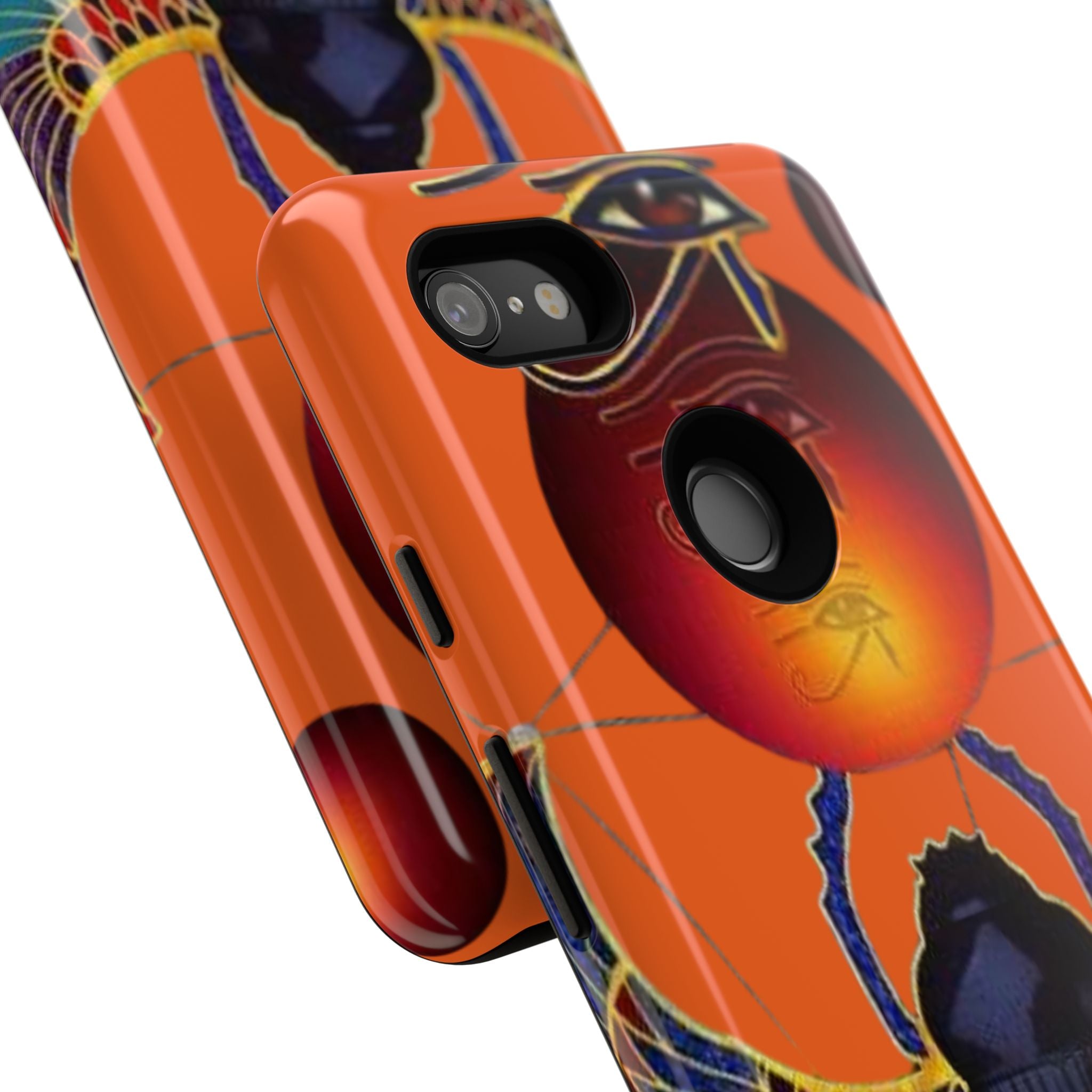 Egyptian-Inspired Phone Case, Tough Phone Cover, Unique Protective Case, Gift for Her, Vibrant Egyptian Art