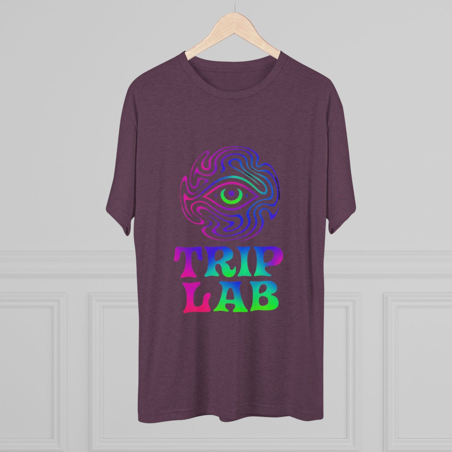 Colorful Psychedelic Tee - Trip Lab Unisex Crew Shirt, Festival Wear, Gift for Him or Her, Summer Wardrobe, Boho Style T-Shirt