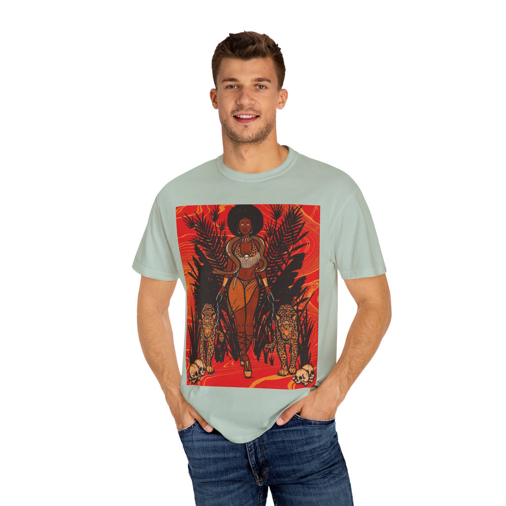Bold Jungle Goddess Unisex T-Shirt | Vibrant Graphic Tee