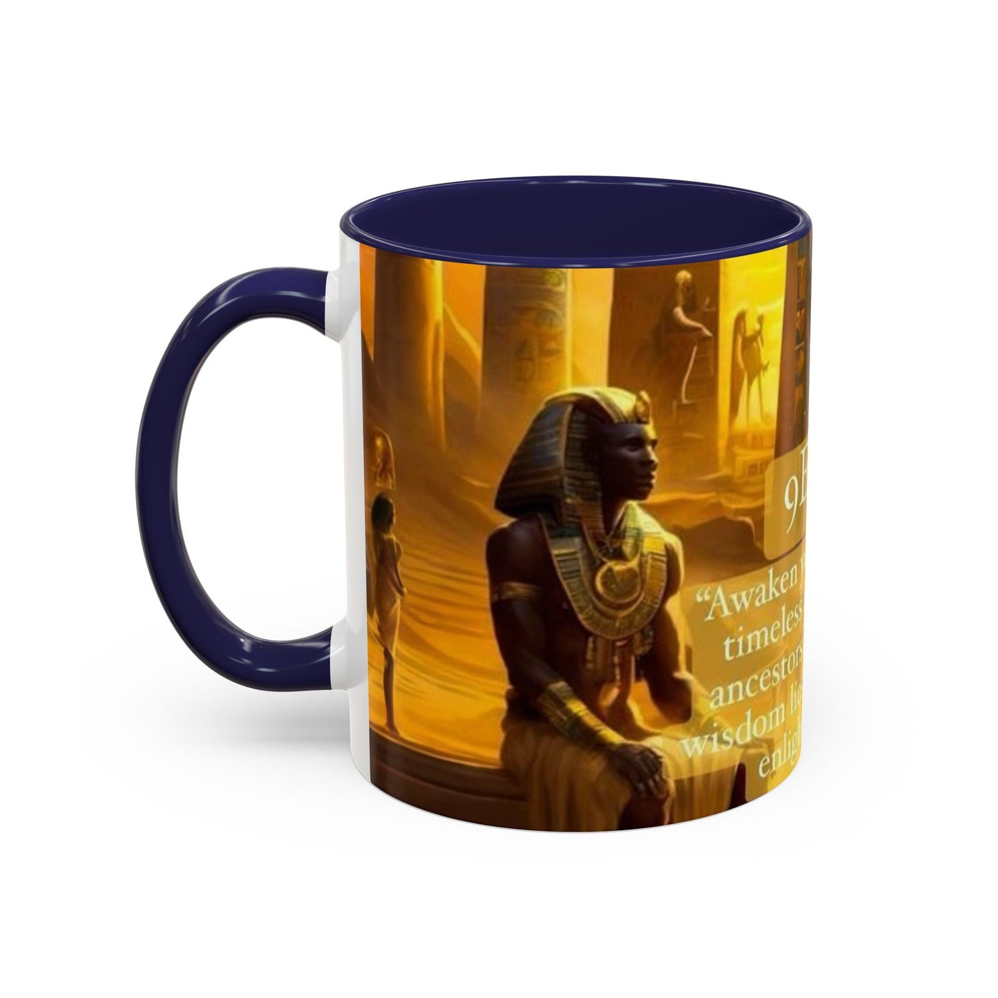 9 Ether coffee mugs, Ceramic Tea Cup, Afrocentric Drinkware, Meditation Coffee Mug, Melanin Magic Gift, Ethnic Kitchen Decor