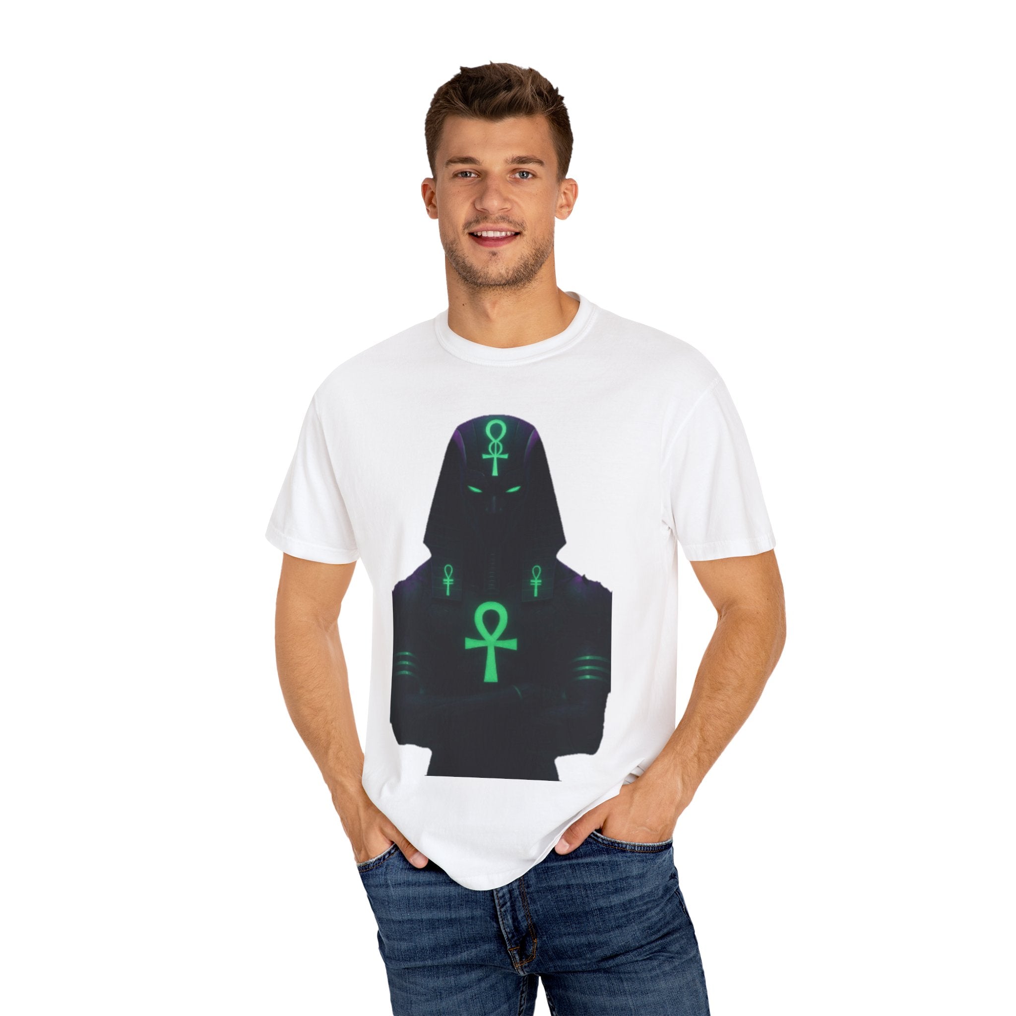 Mystical Ankh Graphic T-Shirt, Unisex Tee, Spiritual Gift, Unique Fashion, Festival Wear, Everyday Comfort