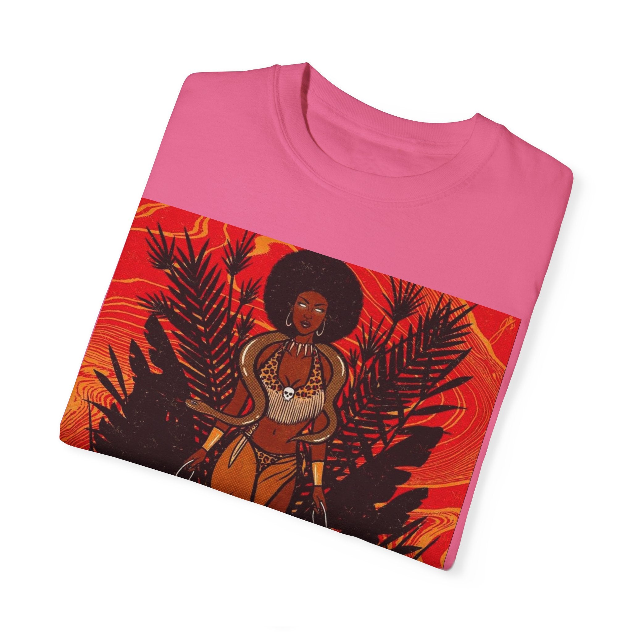 Bold Jungle Goddess Unisex T-Shirt | Vibrant Graphic Tee
