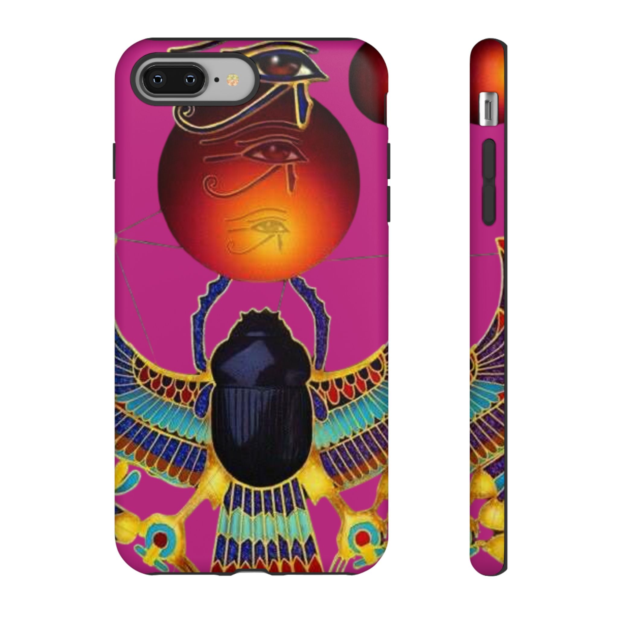 Vibrant Phone Case with Egyptian Inspired Design, Durable Phone Cover, Unique Gift for Her, Artful Accessory for Everyday Use