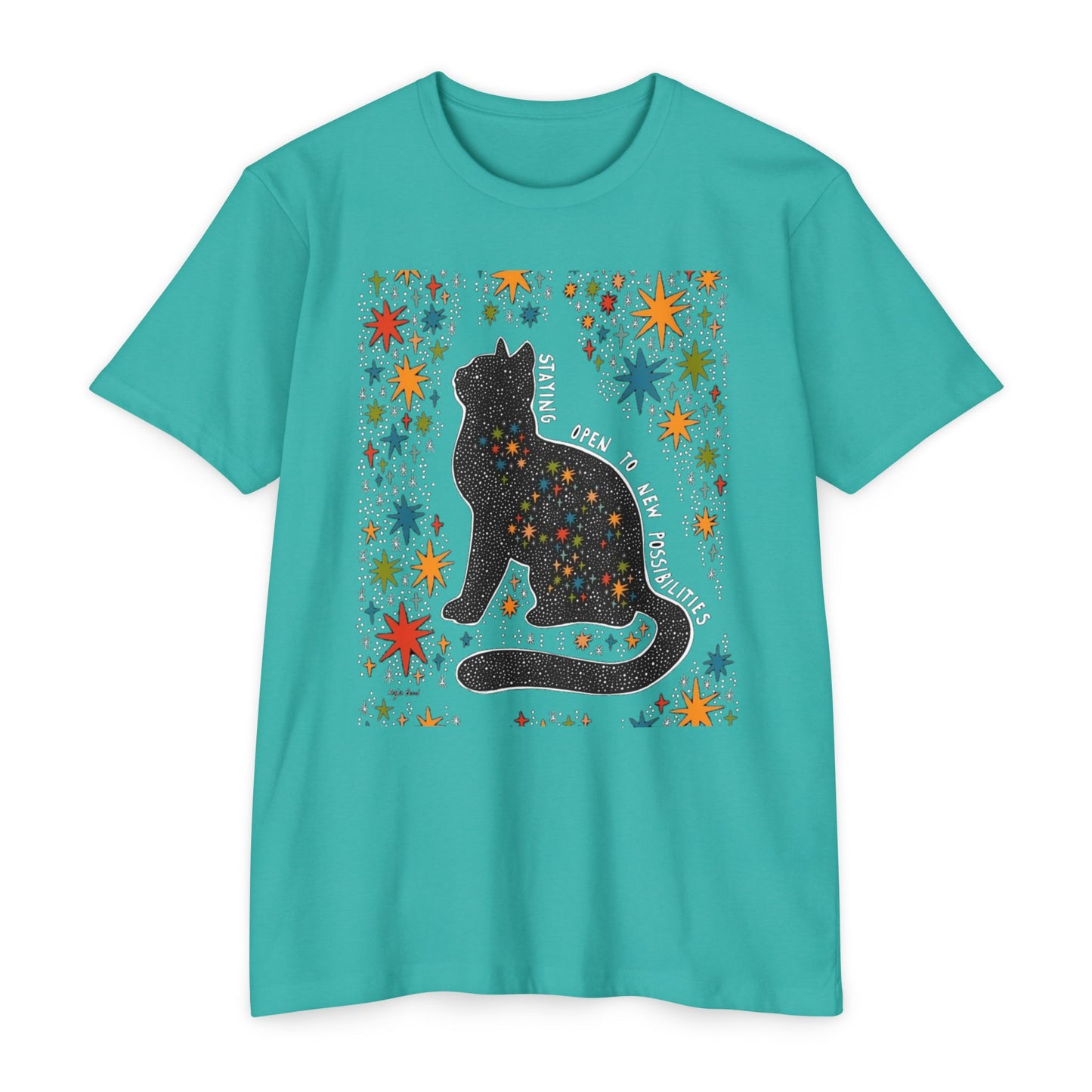 Whimsical Cat Graphic Unisex T-Shirt | Cute Art Tee, Cat Lover Gift, Animal T-Shirt, Fun Casual Wear, Comfortable Summer Top